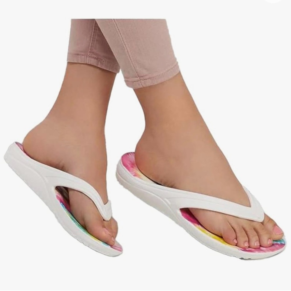 Skechers Womens Bay Breeze spontaneous Size 6 Color White/Multicolor